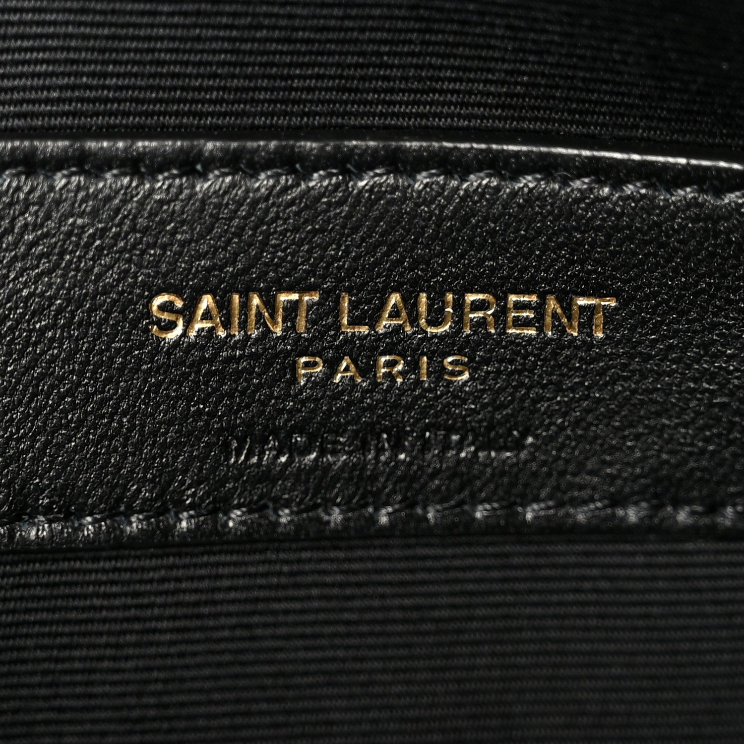 Patent Calfskin Monogram Uptown Clutch Black