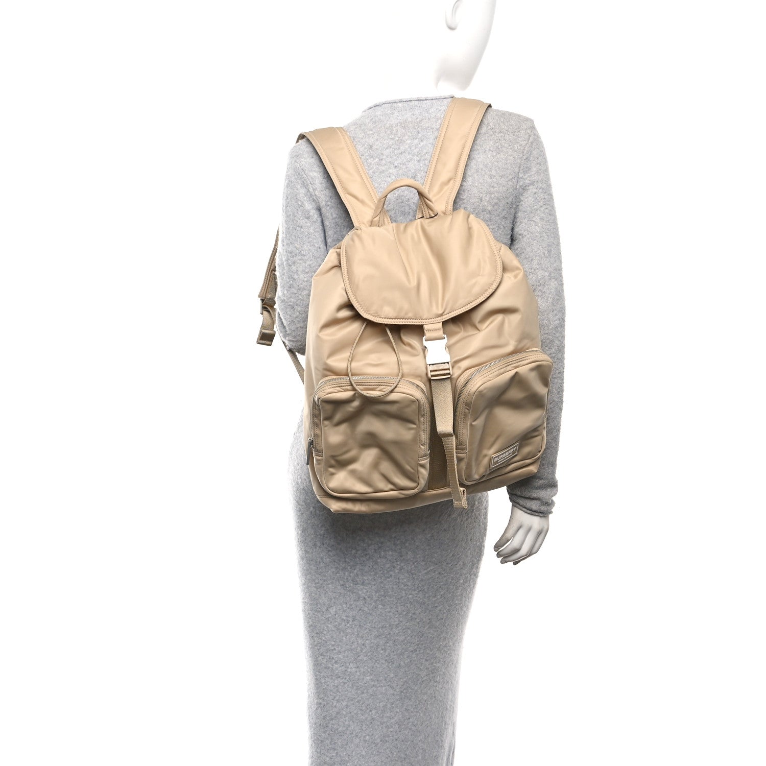 Nylon Medium Rucksack Backpack Gold Honey