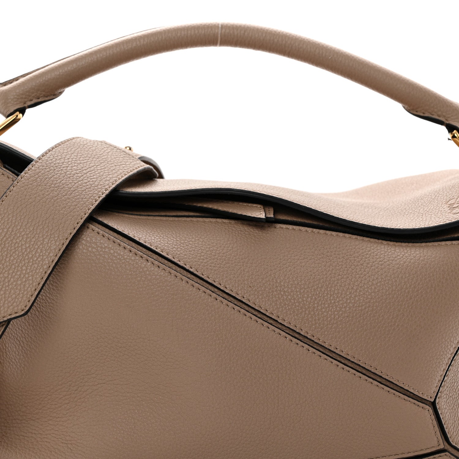 Calfskin Medium Puzzle Bag Sand