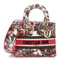 Canvas Embroidered Butterfly Print Medium Lady D-Lite  Multicolor