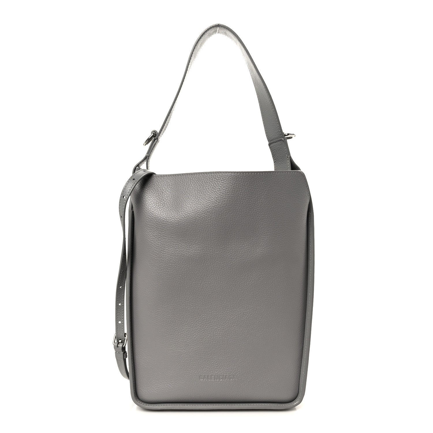 Calfskin Logo Embossed Small Tool 2.0 North-South Tote Balenciaga Grey