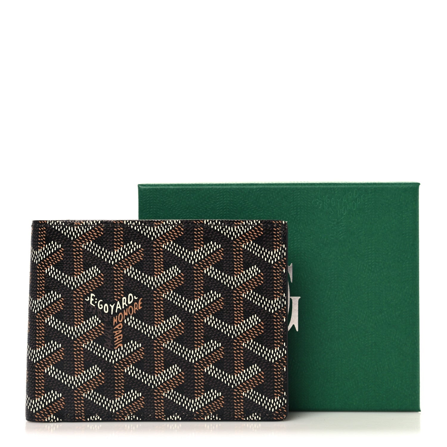 Goyardine Bi-Fold Victoire PM Wallet Black