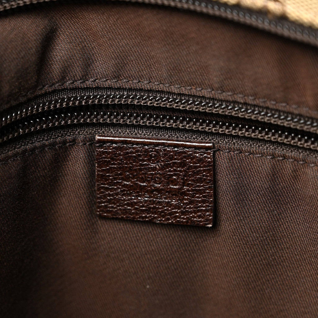 Monogram Web Medium Flat Messenger Bag Brown