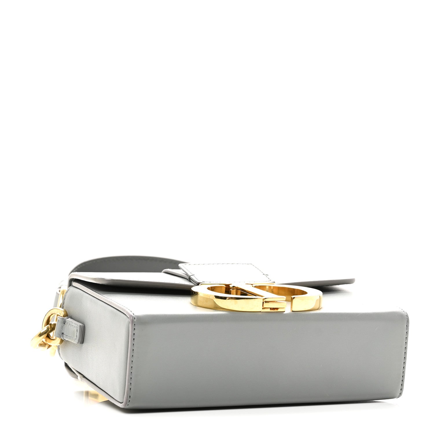 Box Calfskin 30 Montaigne Box Bag Gray