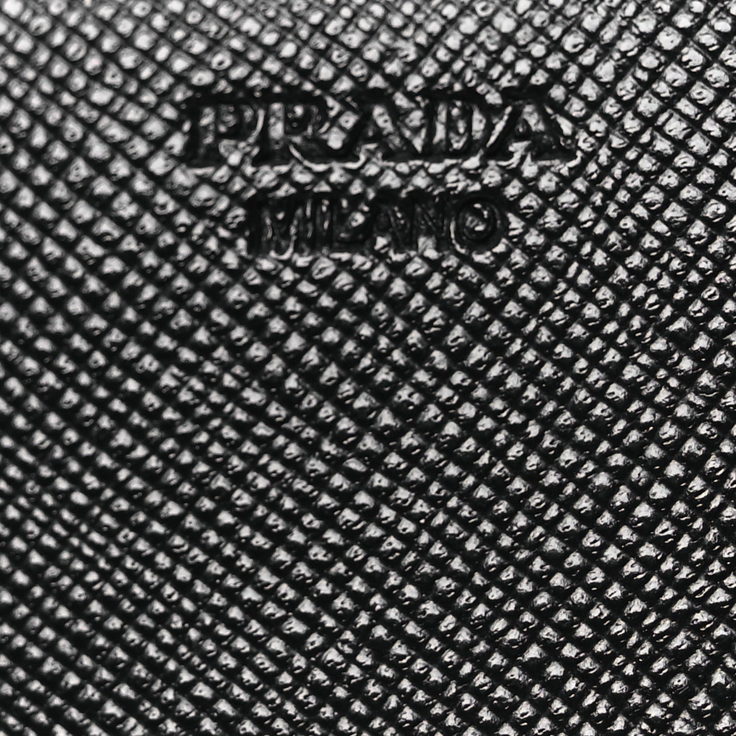 Saffiano Triangle Continental Flap Wallet Black