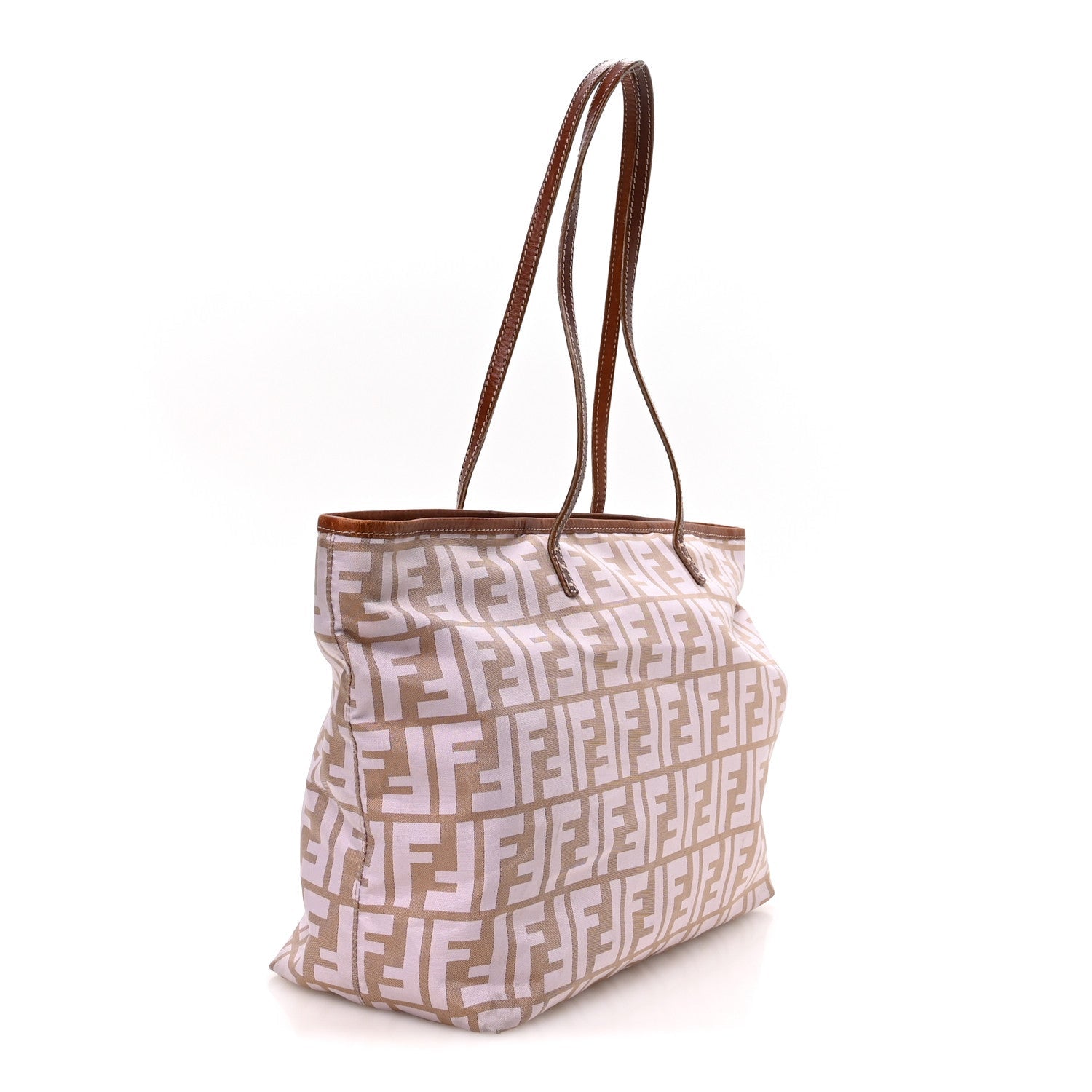 Zucca Roll Tote Beige Brown