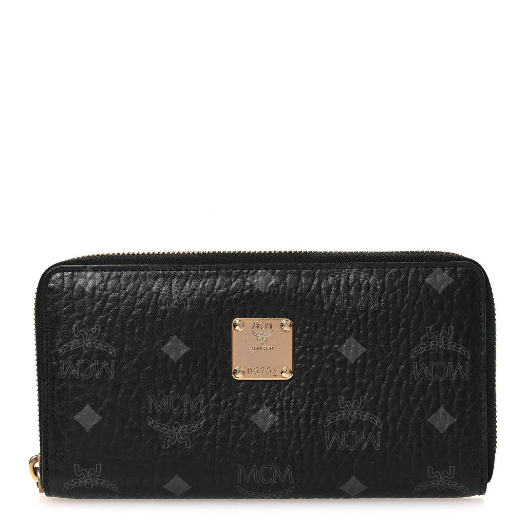 Visetos Large Zip Around Wallet Black