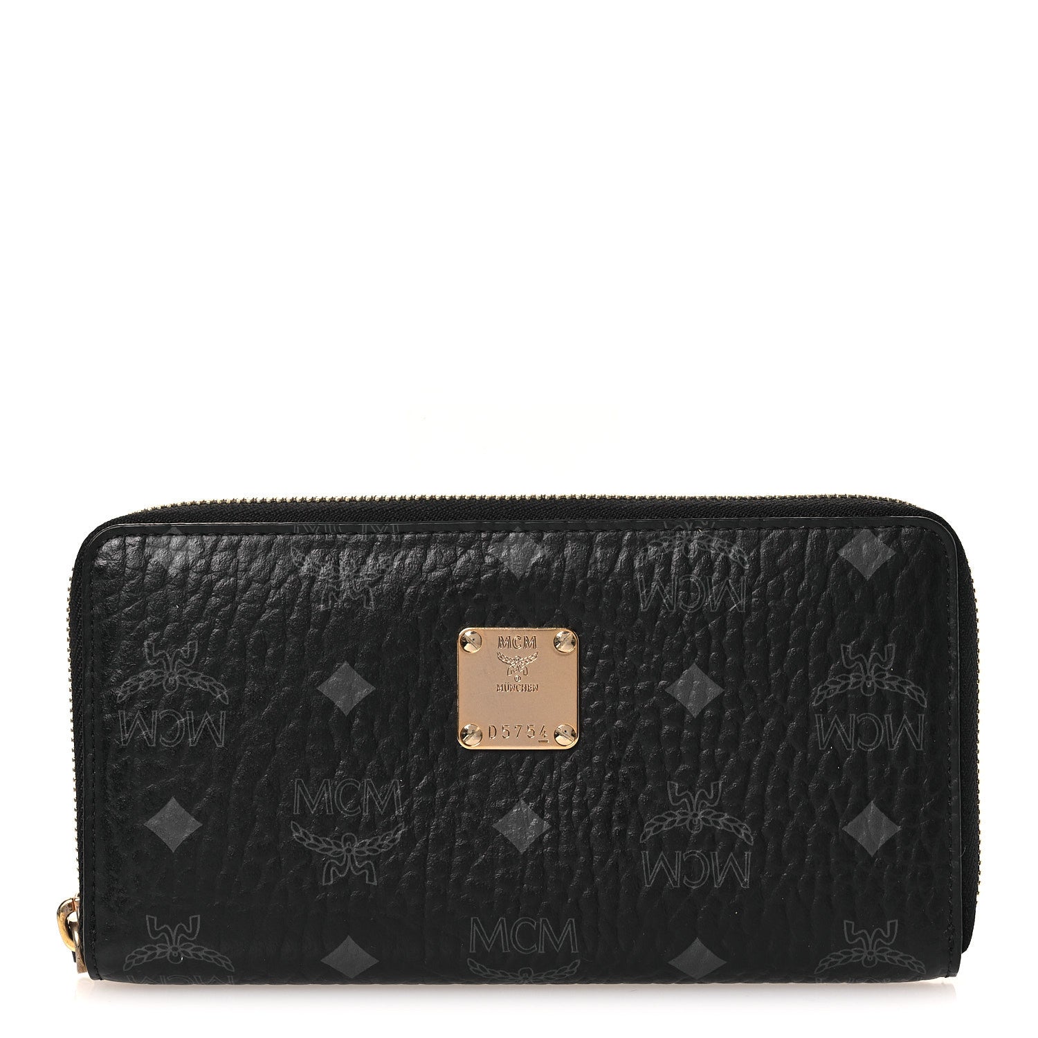 Visetos Large Zip Around Wallet Black