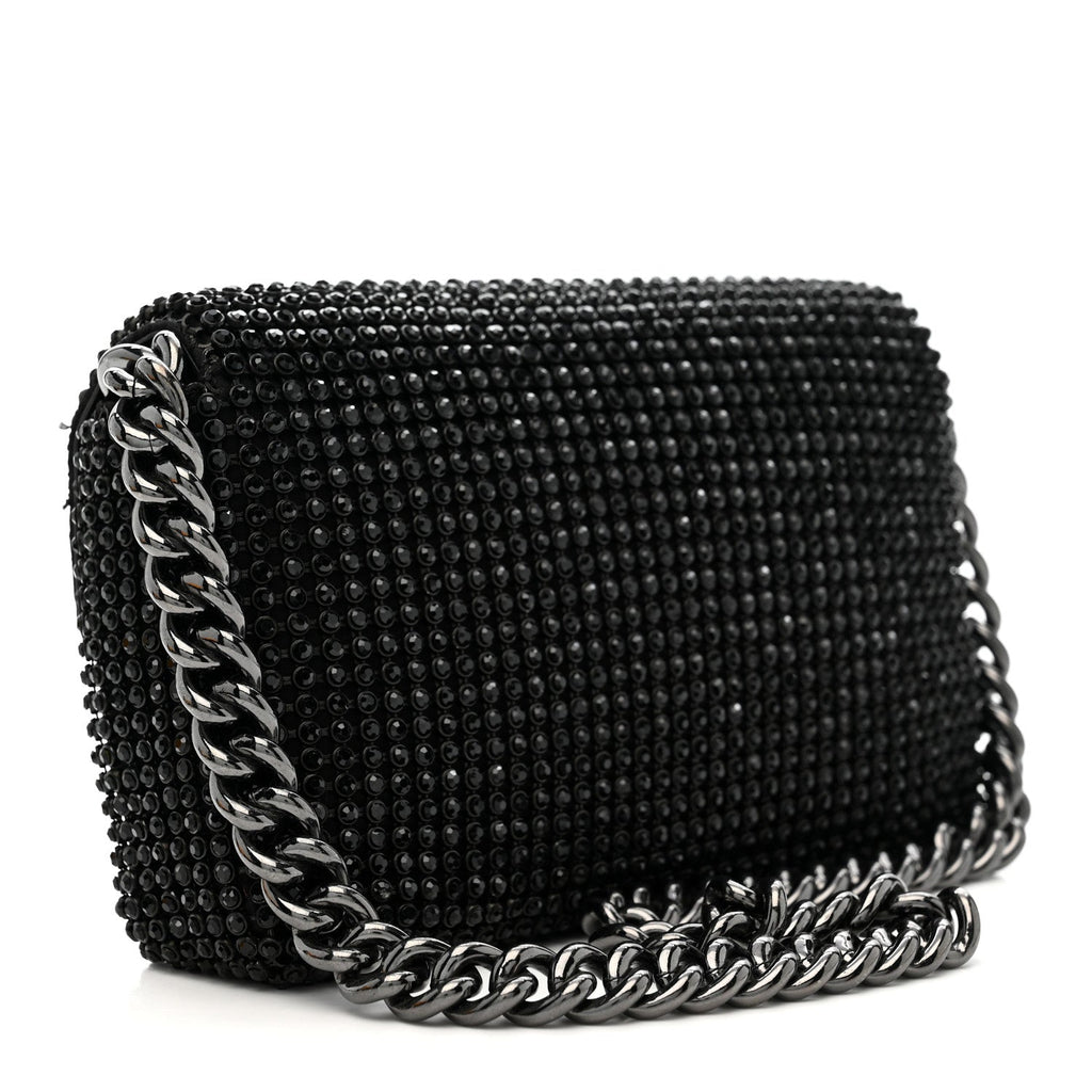 The Rhinestone J Marc Mini Shoulder Bag Black
