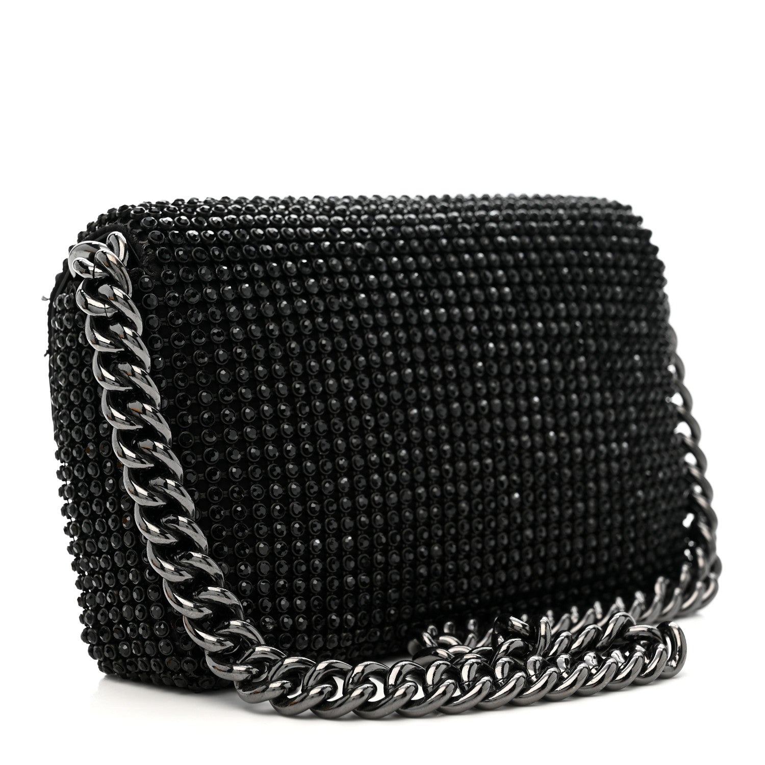 The Rhinestone J Marc Mini Shoulder Bag Black