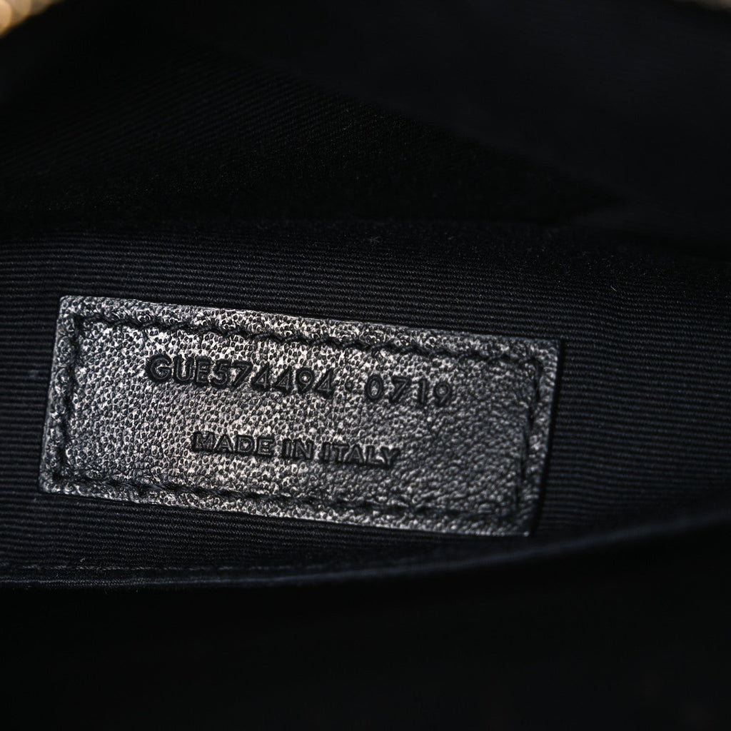 Calfskin Matelasse Monogram Lou Camera Bag Black