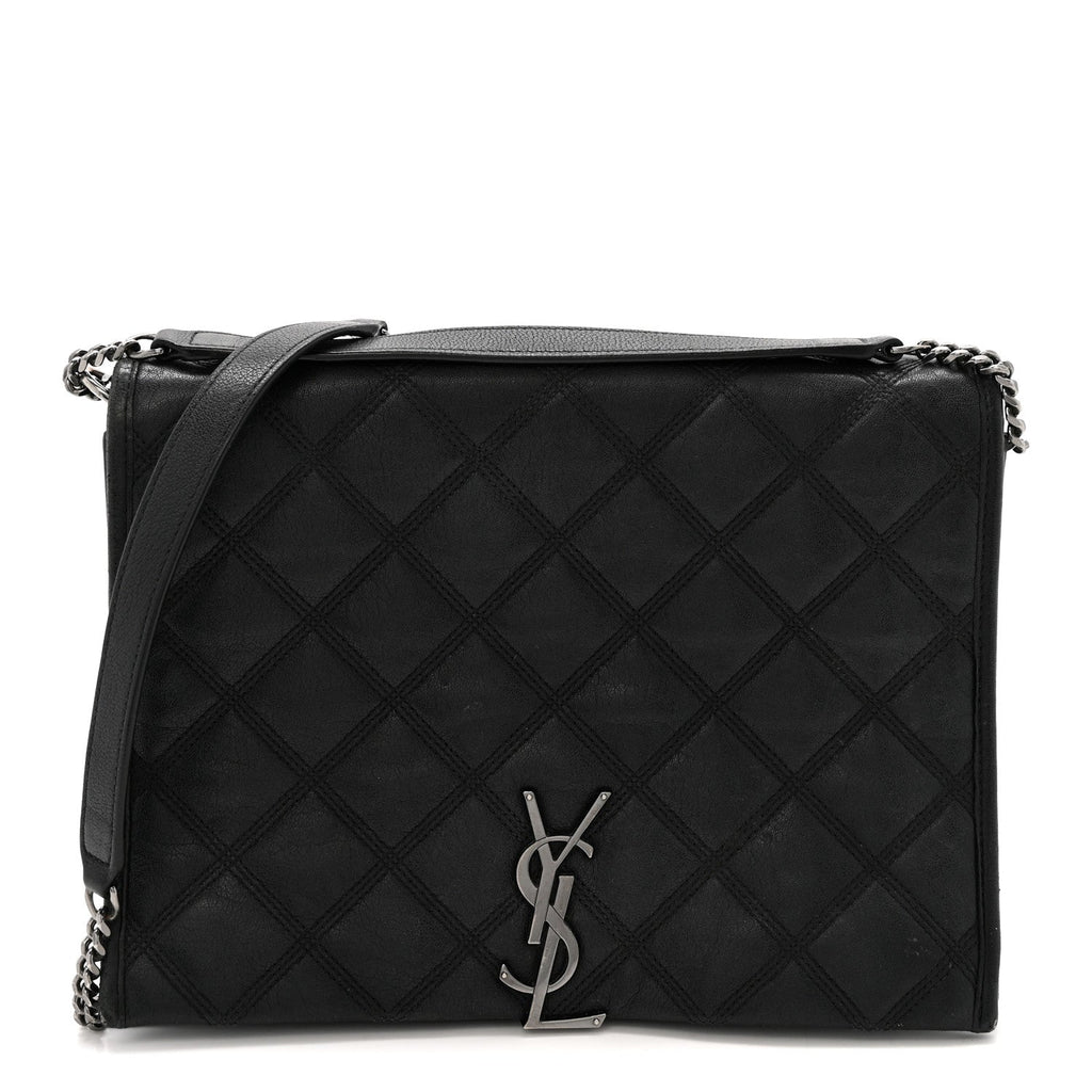 Lambskin Quilted Small Becky Chain Bag Black