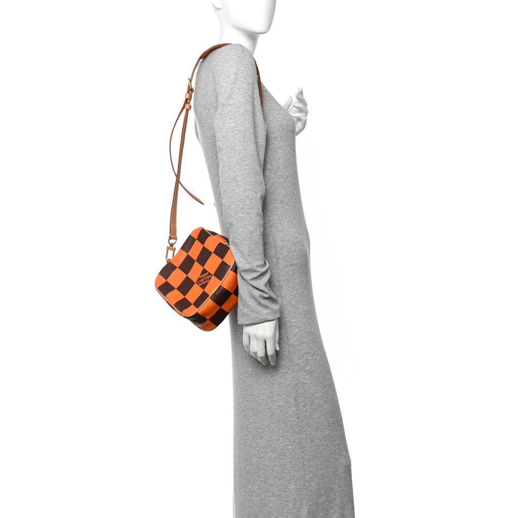 Damier Pop Chess Messenger Orange