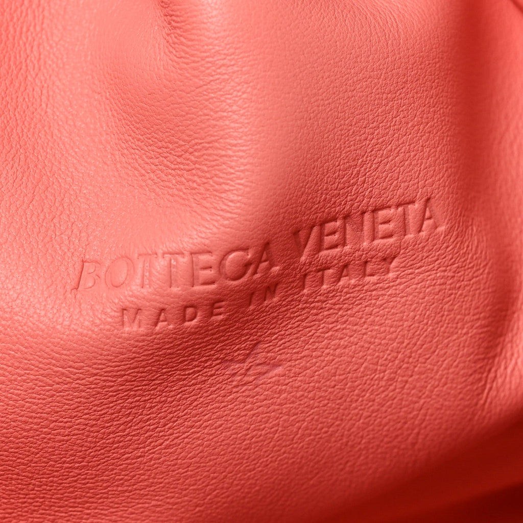 Nappa Maxi Intrecciato The Pouch Oversized Clutch Peach