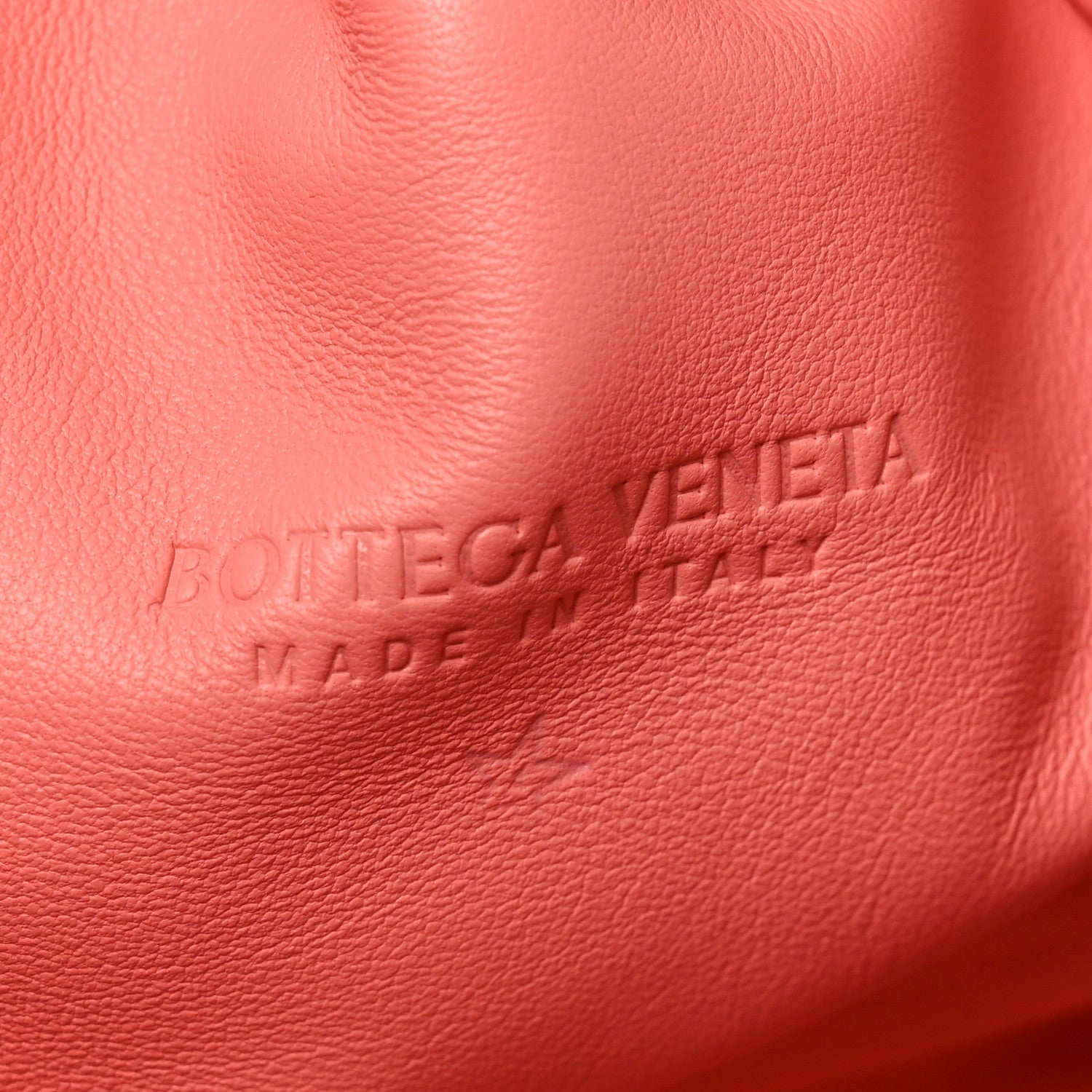 Nappa Maxi Intrecciato The Pouch Oversized Clutch Peach