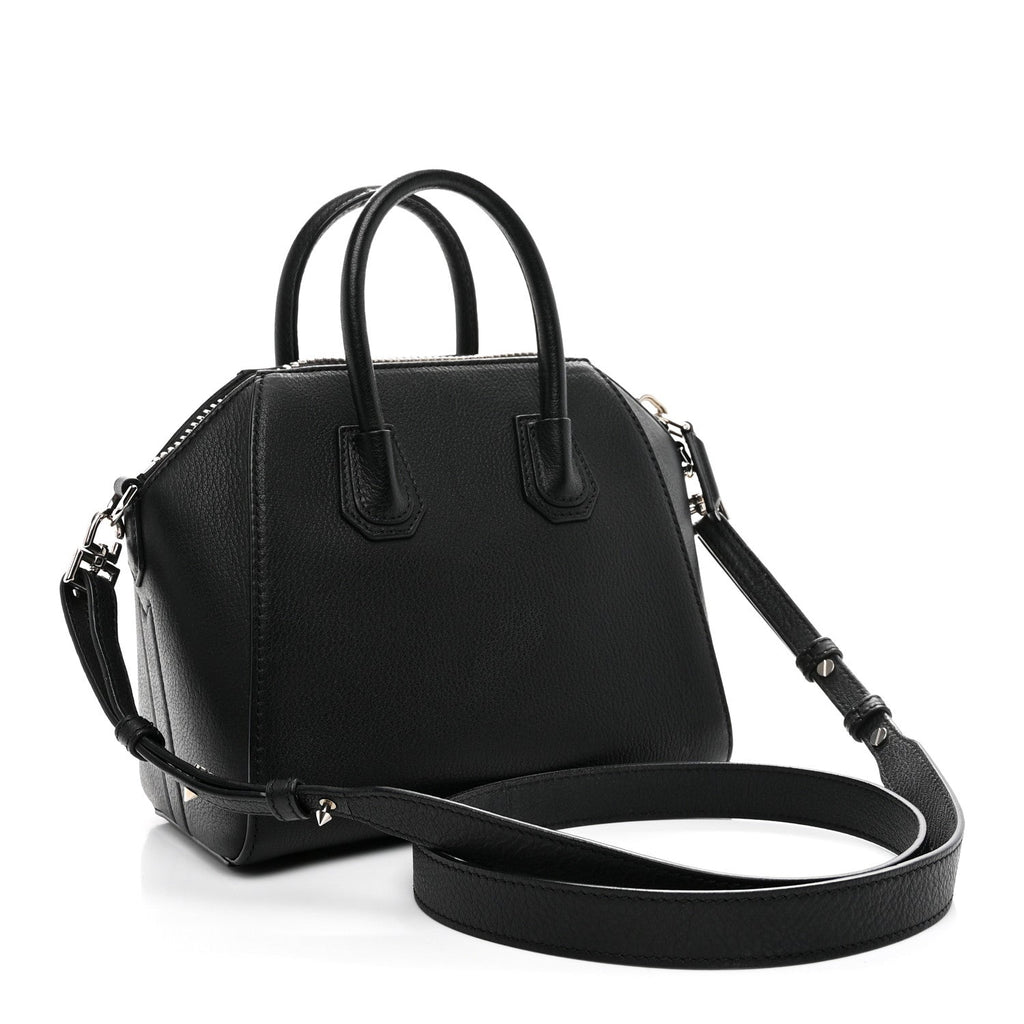 Sugar Goatskin Mini Antigona Black