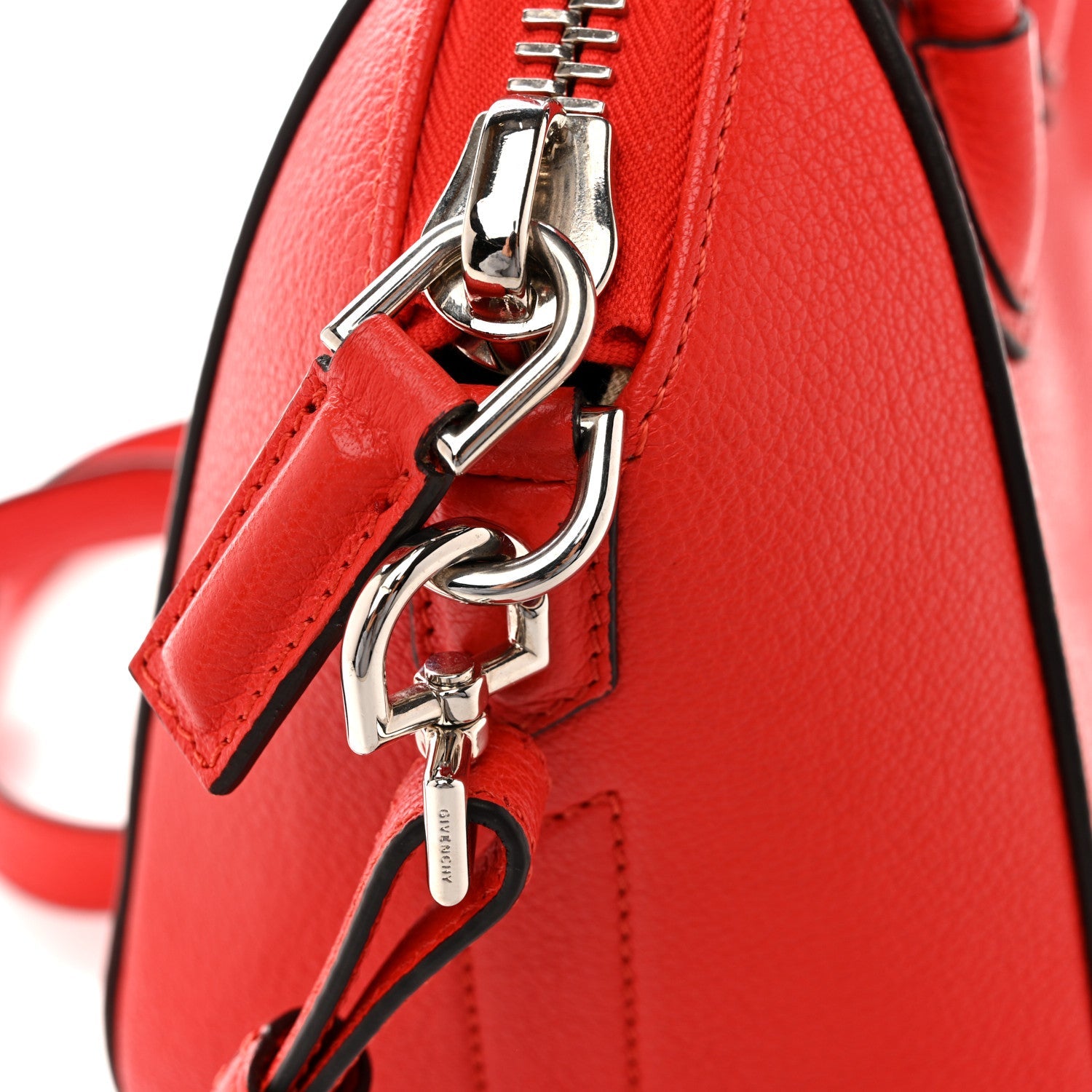 Sugar Goatskin Mini Antigona Pop Red