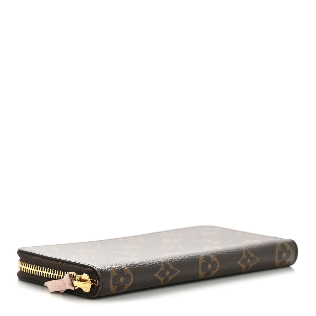 Monogram Clemence Wallet Rose Ballerine