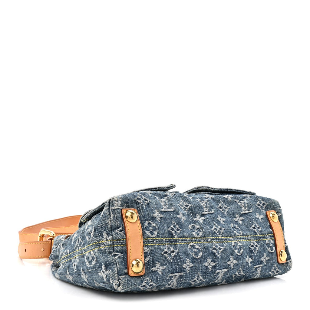 Monogram Denim Baggy PM Blue