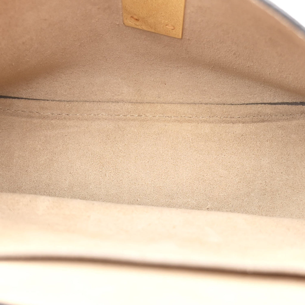 Suede Smooth Calfskin Drew Shoulder Bag Motty Grey