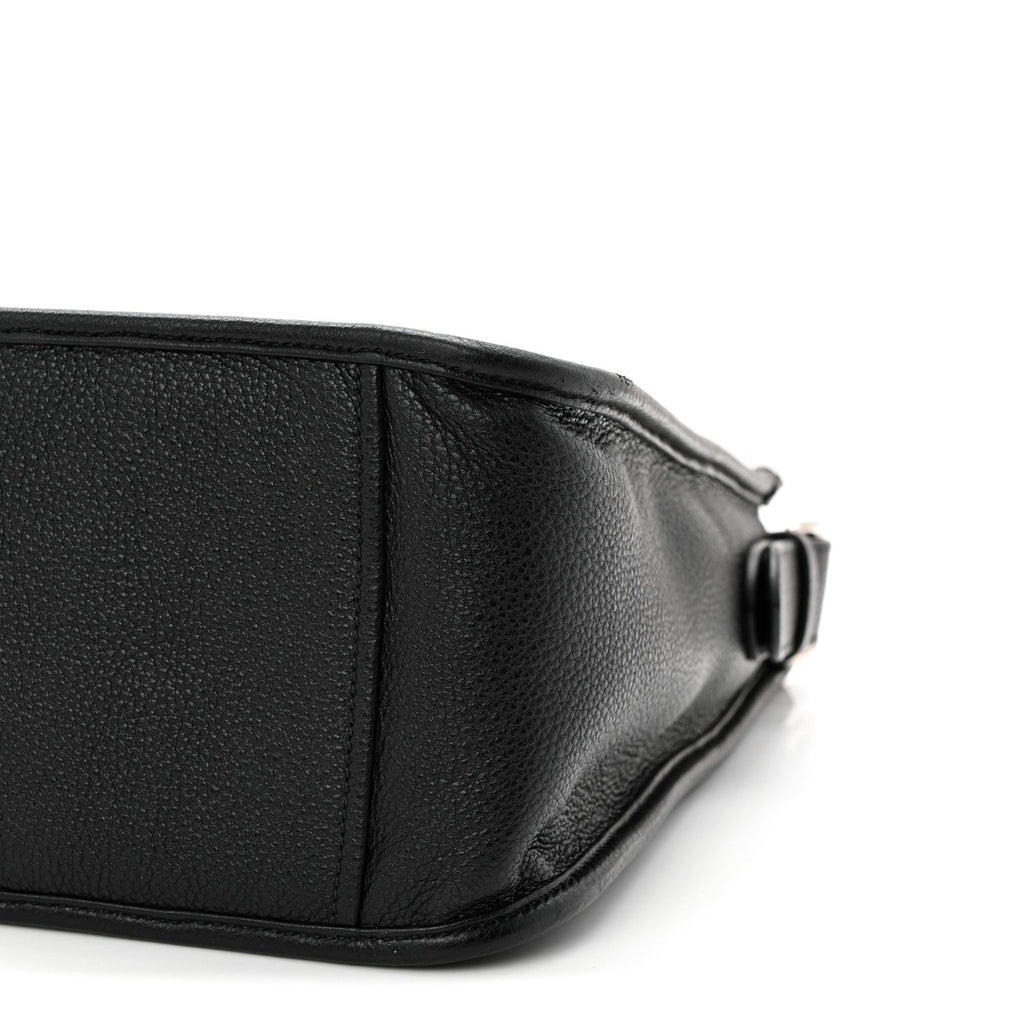Vitello Daino Soft Hobo Messenger Bag Black