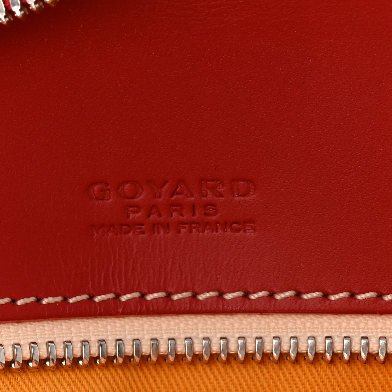 Goyardine Ambassade MM Briefcase Red