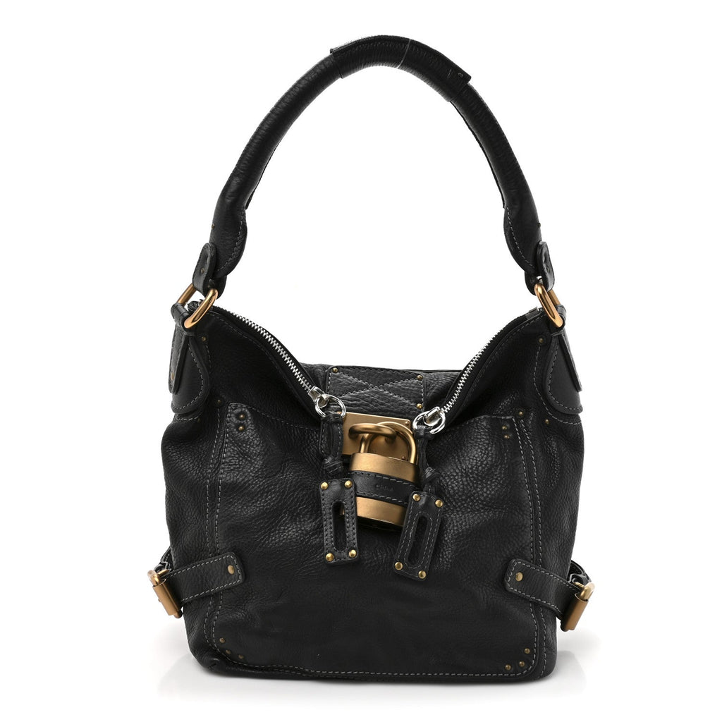 Calfskin Paddington Hobo Black