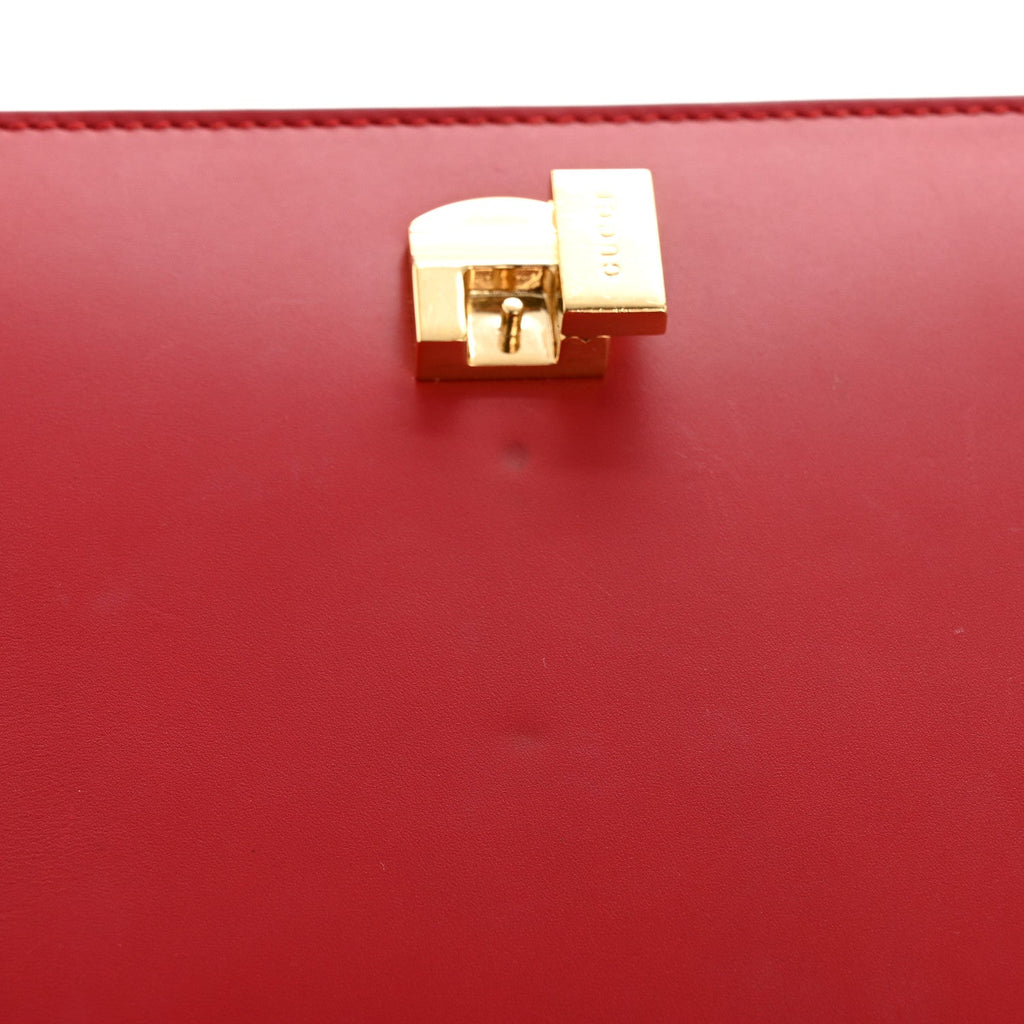Calfskin Small Sylvie Shoulder Bag Hibiscus Red