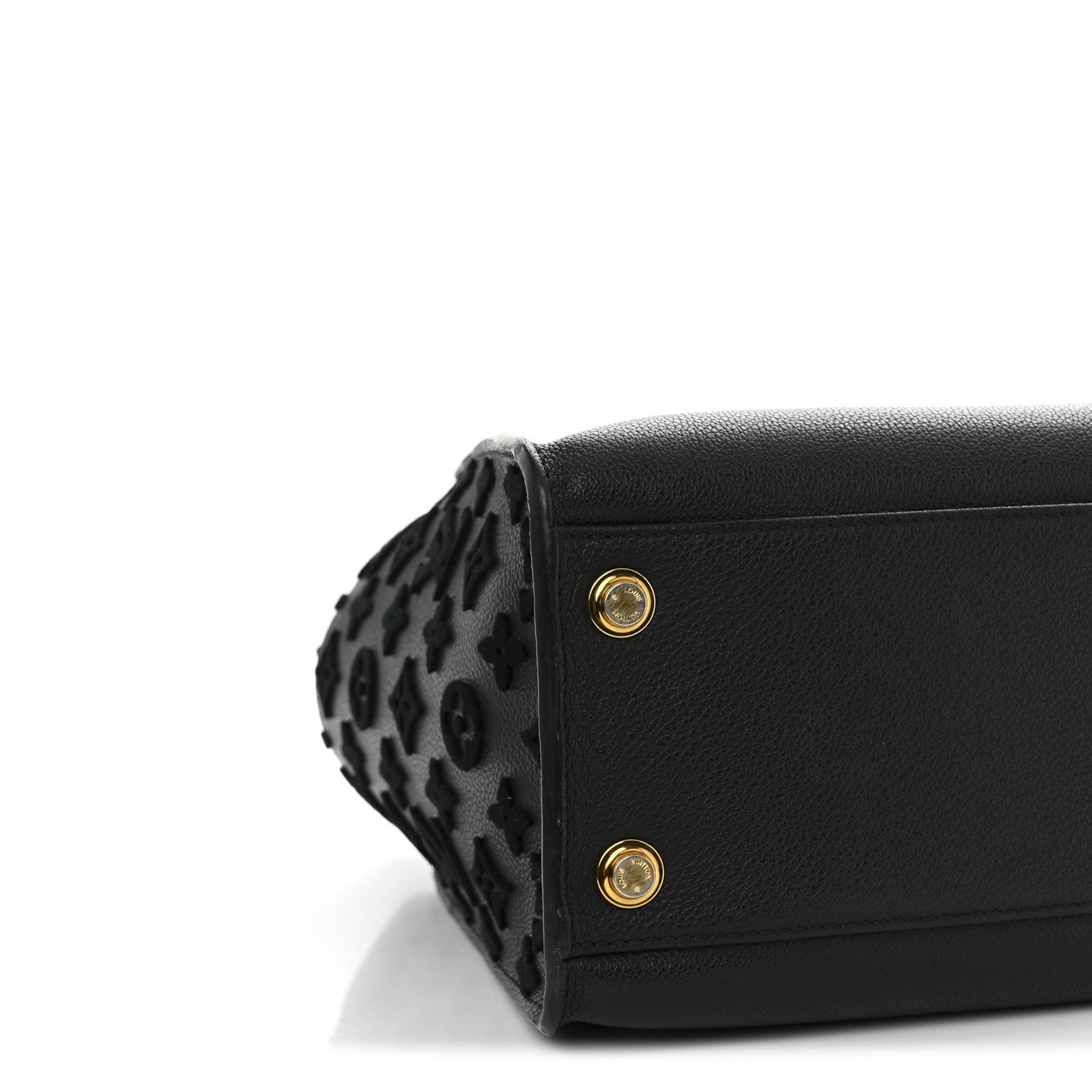 Calfskin Monogram Tufting On My Side Black