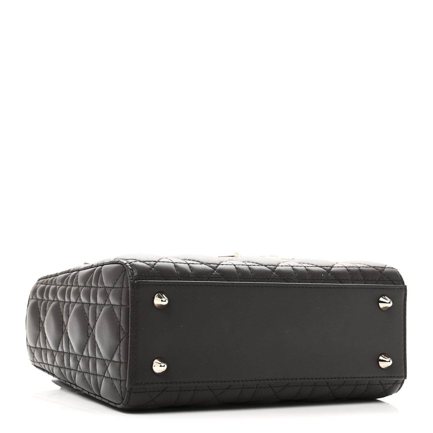 Lambskin Cannage Small My ABCDior Lady Dior Dark Brown