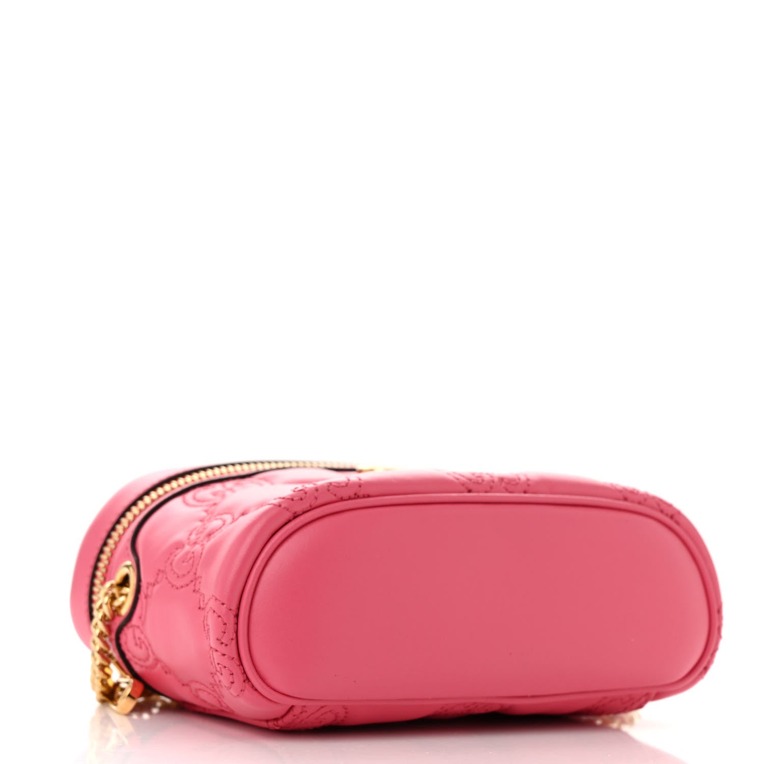Calfskin GG Matelasse Mini Top Handle Bag Rhodamine Pink