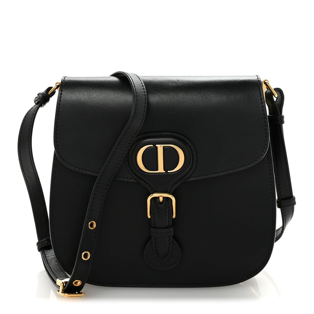 Box Calfskin Medium Bobby Frame Flap Black
