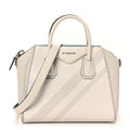 Lambskin Perforated Small Antigona White