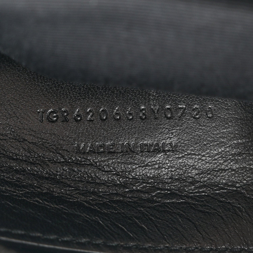 Grain De Poudre Medium West Hollywood Monogram Fold-Over Black