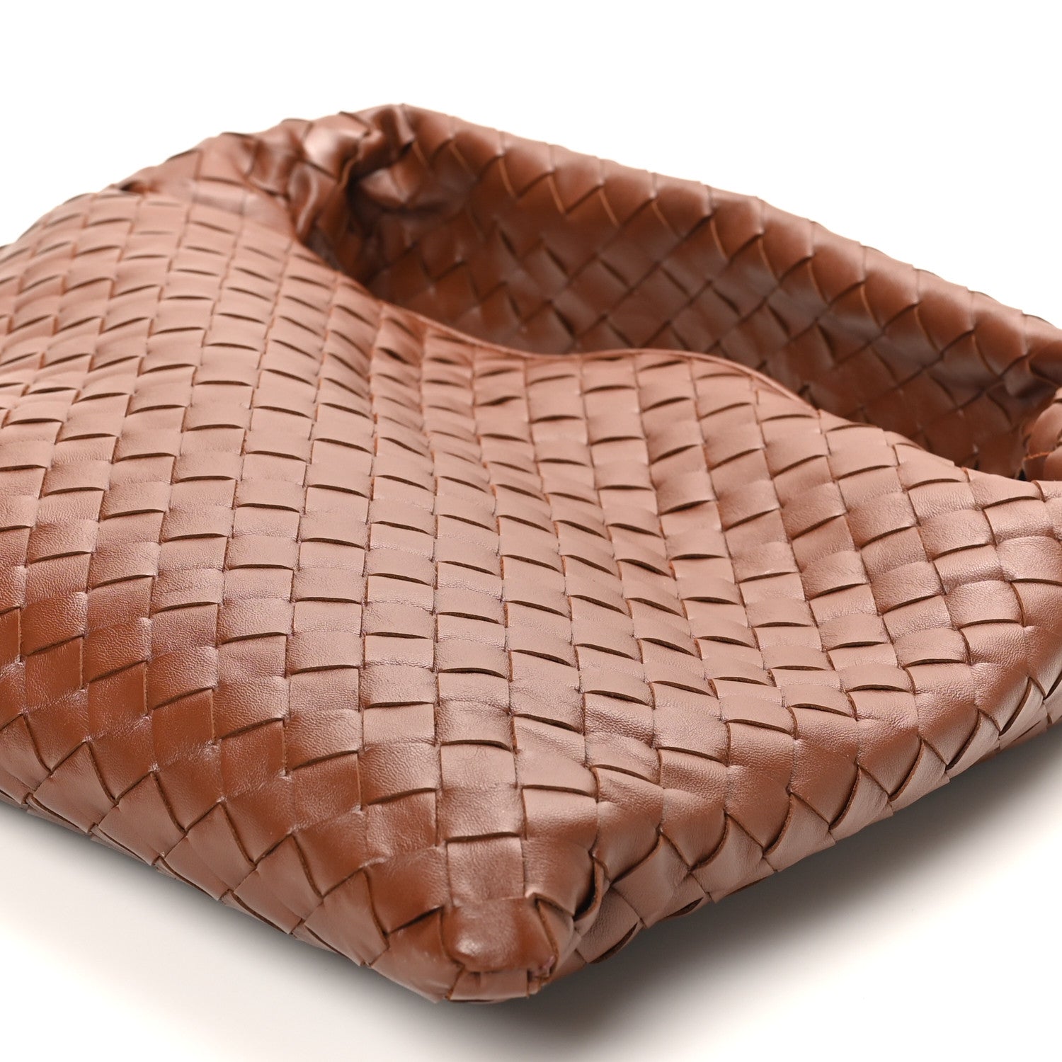 Calfskin Intrecciato Small Hop Sapele
