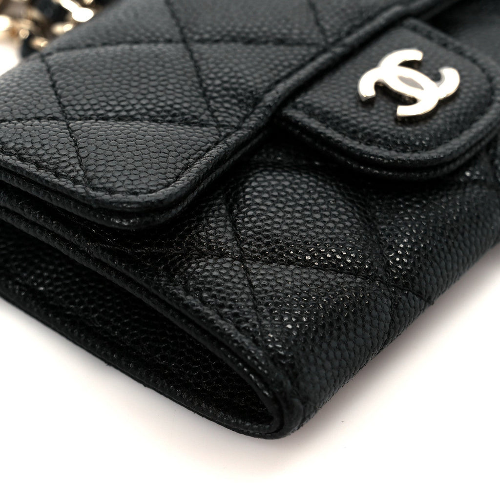 Caviar Quilted Belt Bag Black