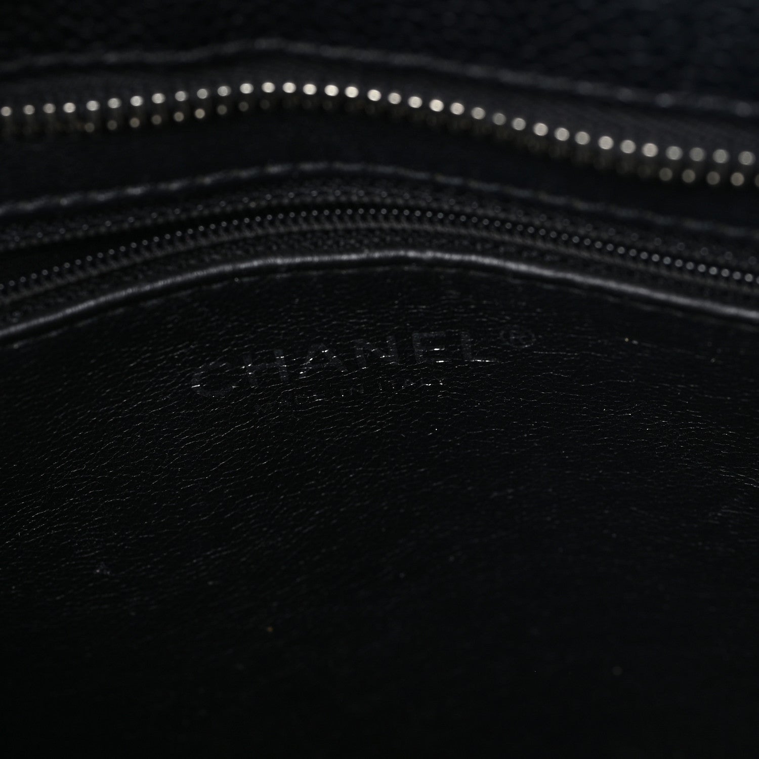 Caviar Quilted Medallion Tote Black