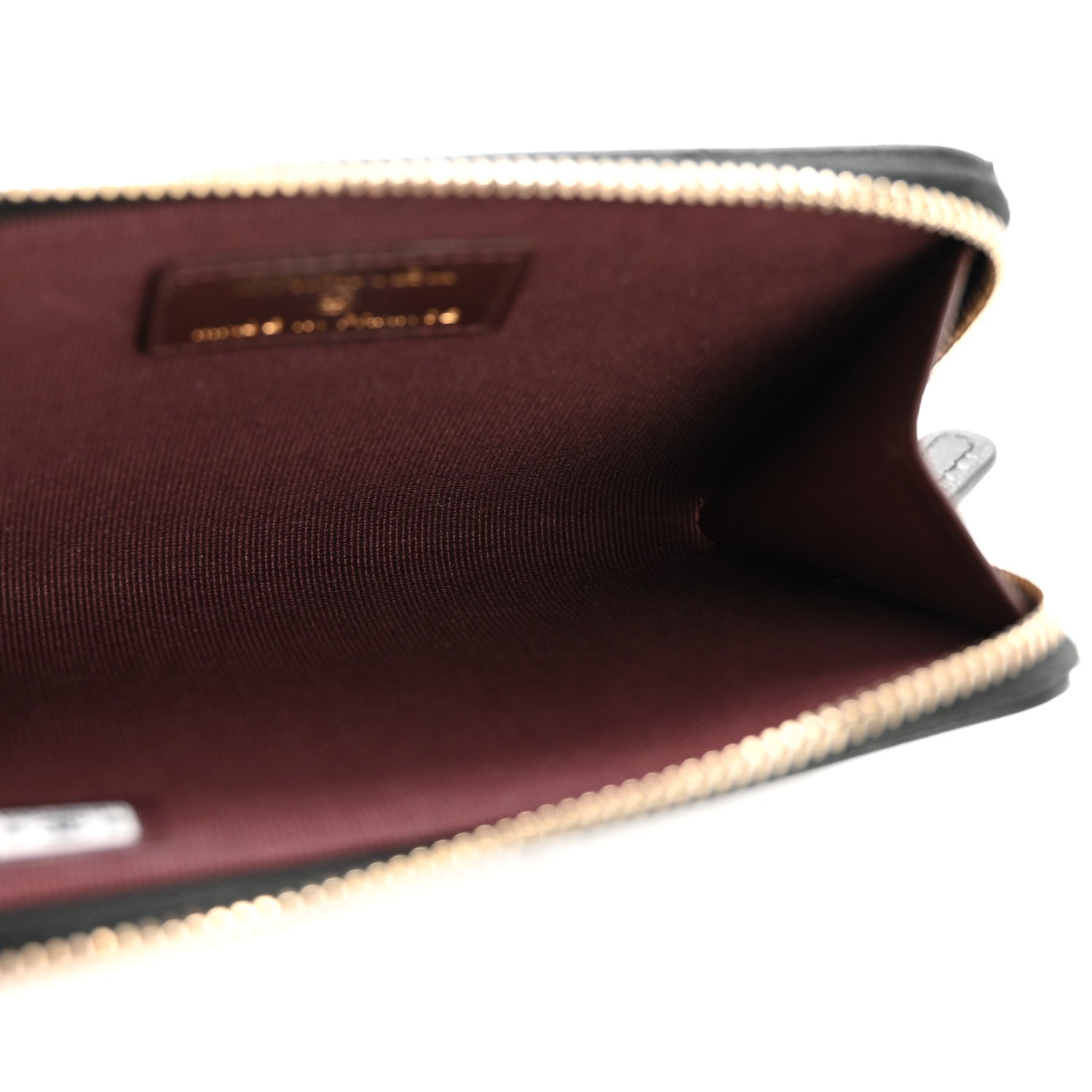 Caviar Quilted CC Zip Around  Holder Black