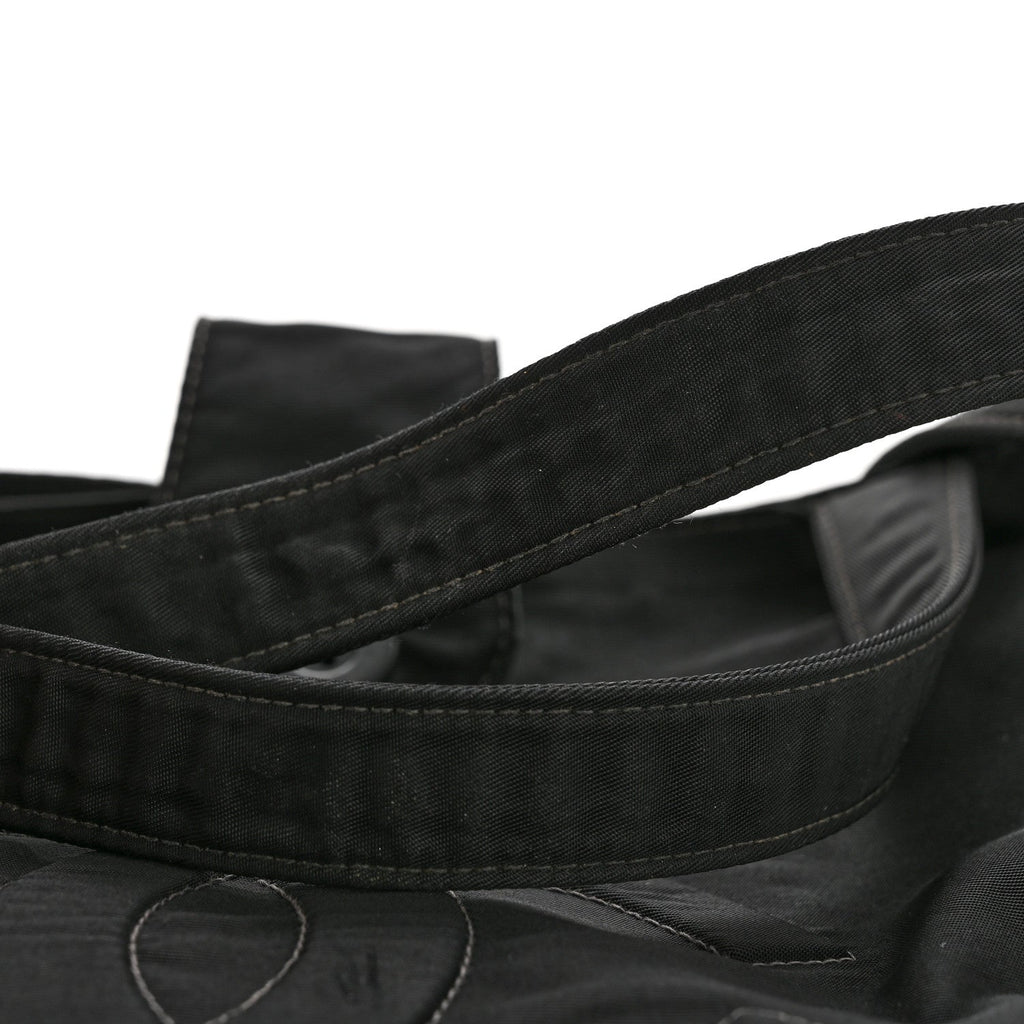 Nylon Button CC Tote Black