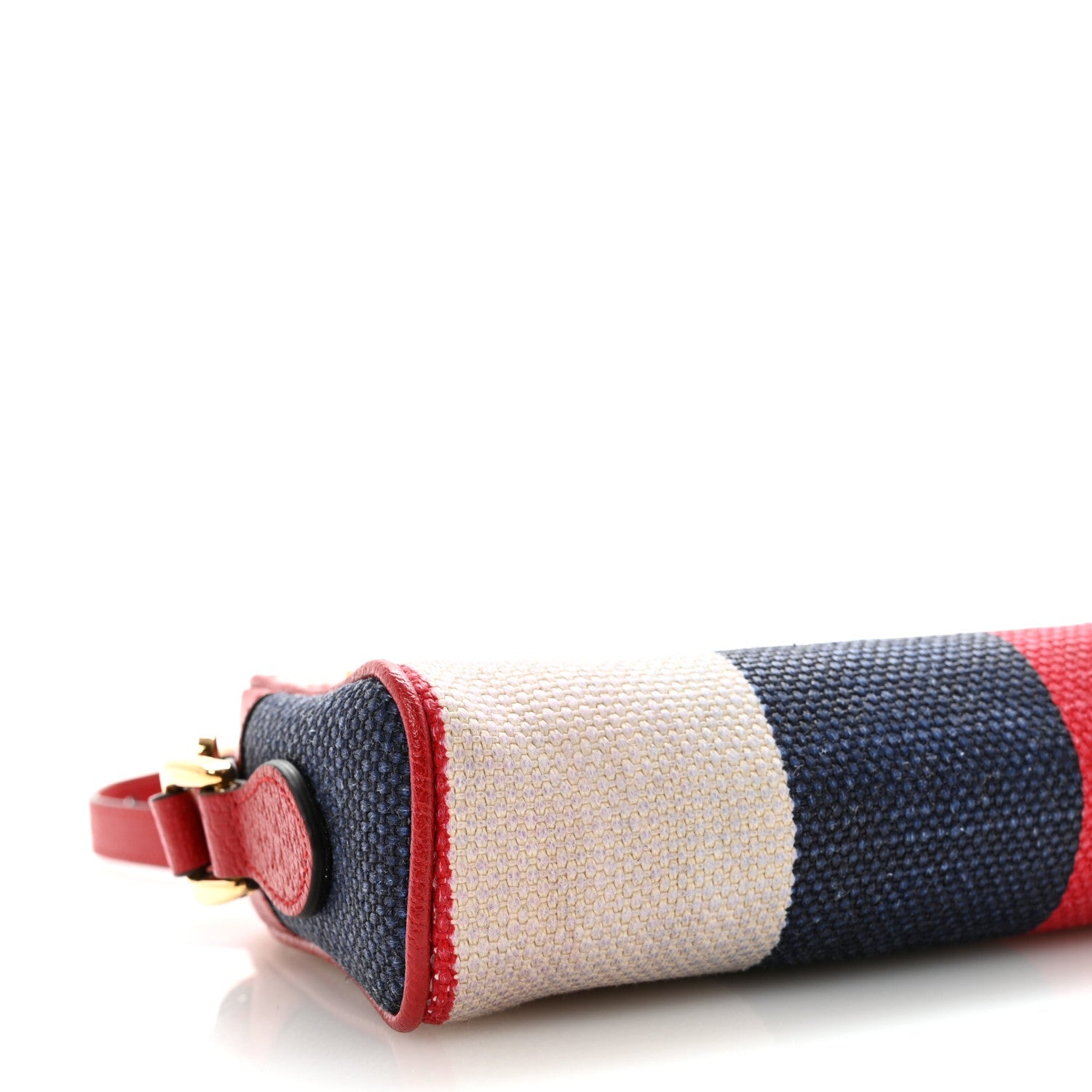 Canvas Sylvie Stripe Mini Ophidia Camera Bag Mystic White Hibiscus Red Maritime
