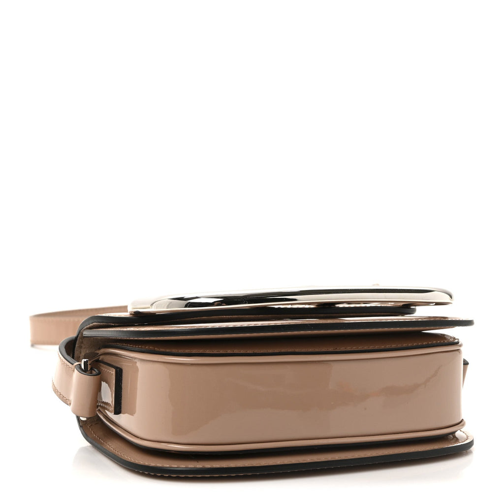 Patent Small Supervee Crossbody Bag Rose Cannelle