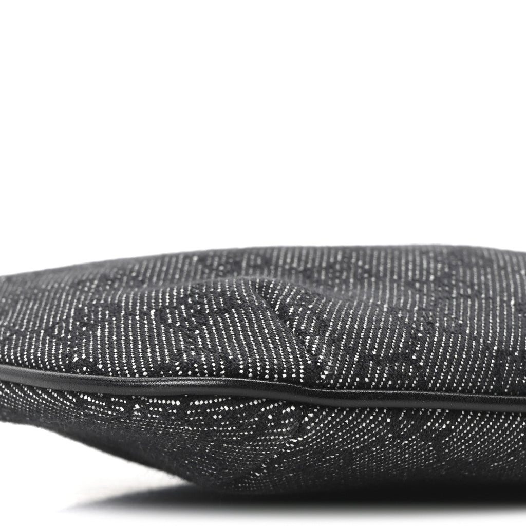 Denim Monogram Pochette Black