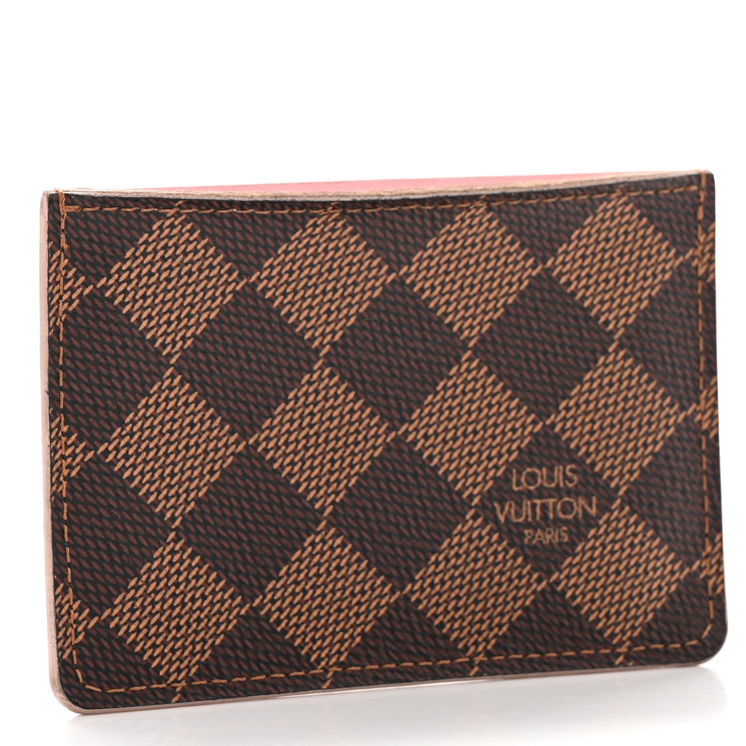 Damier Ebene Caissa  Holder Rose Ballerine