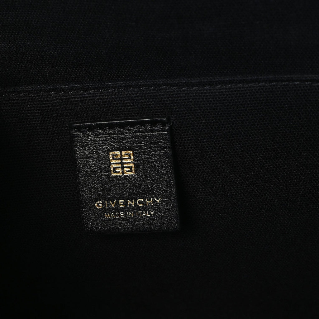 4G Coated Canvas Logo Medium G-Tote Black