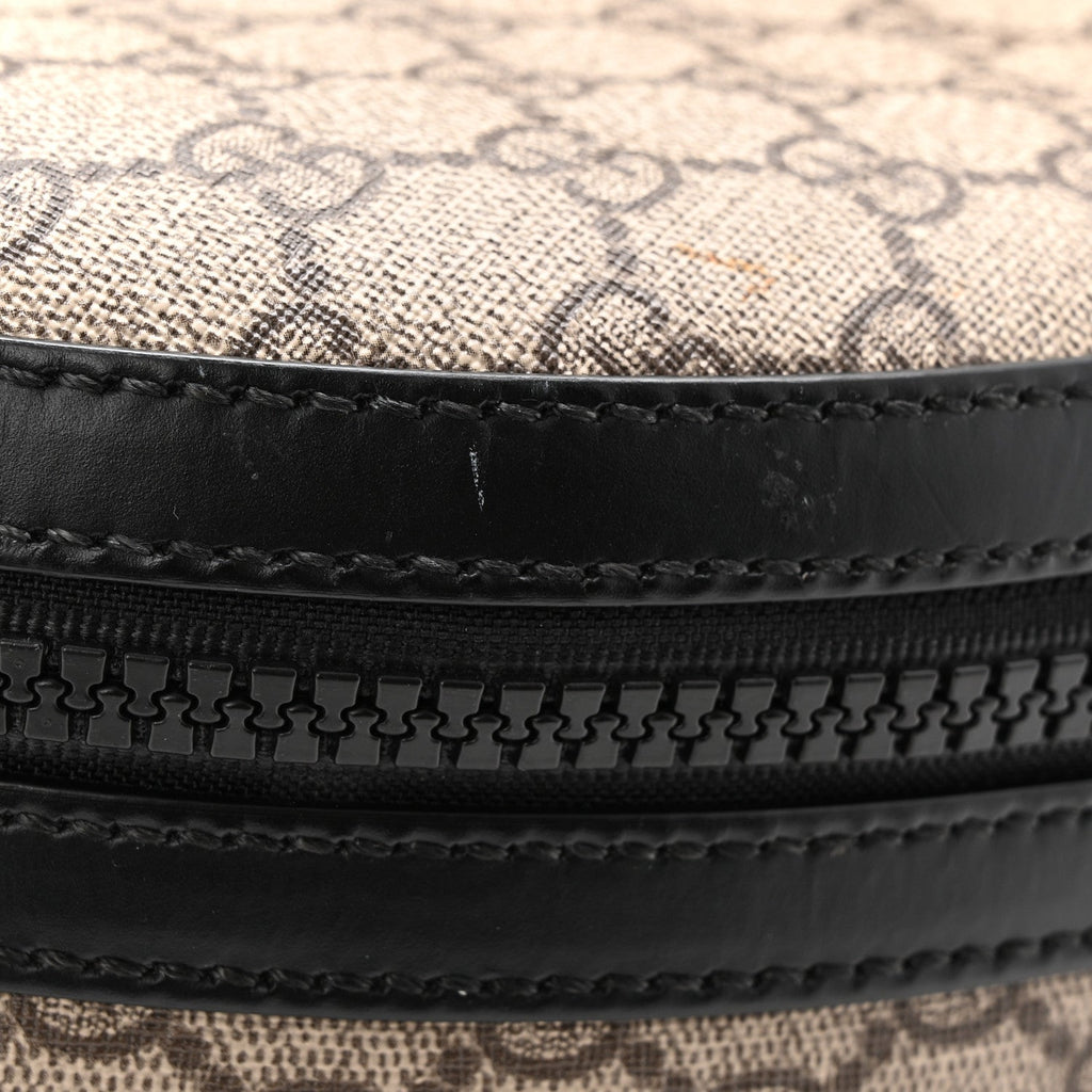 GG Supreme Monogram Medium Backpack Black
