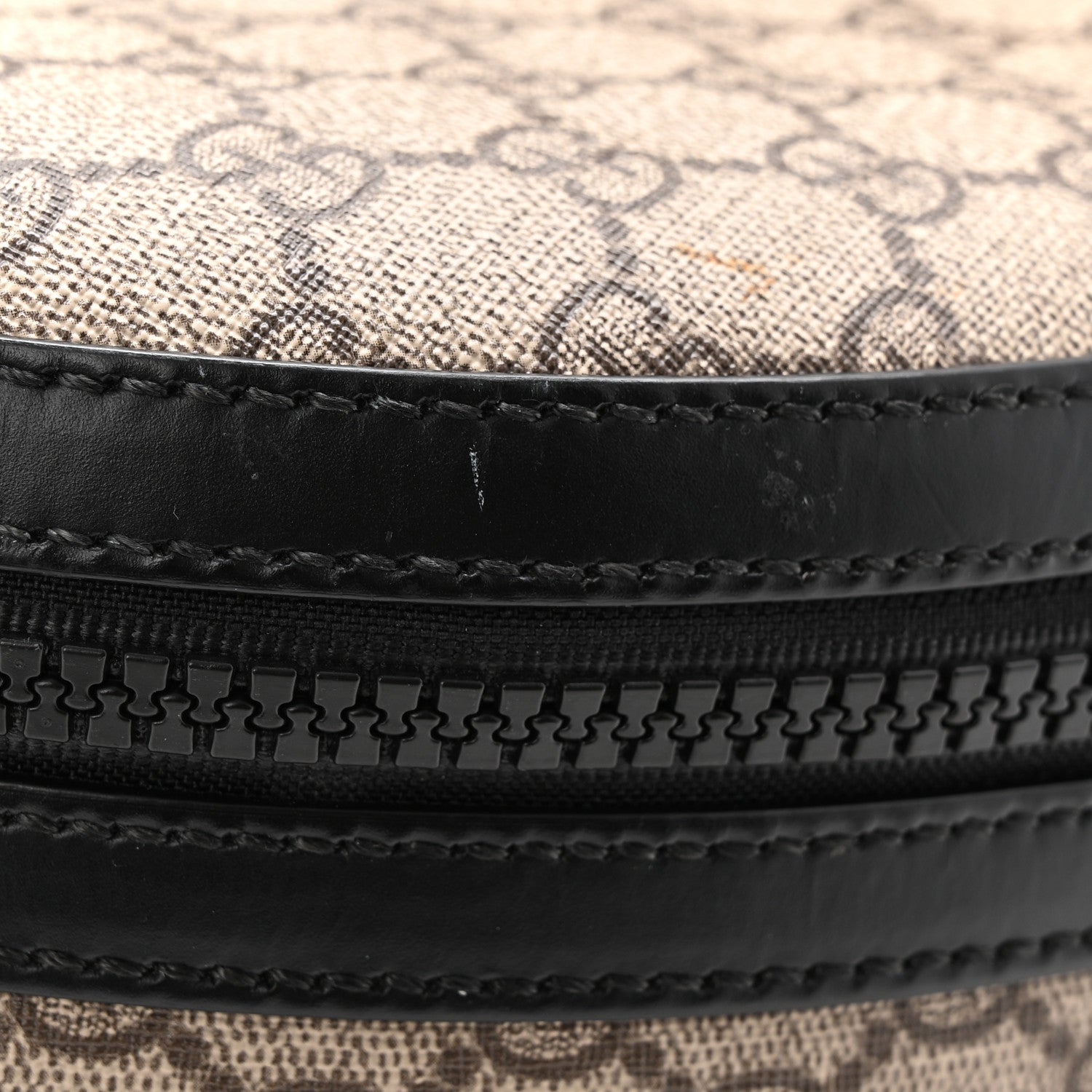 GG Supreme Monogram Medium Backpack Black