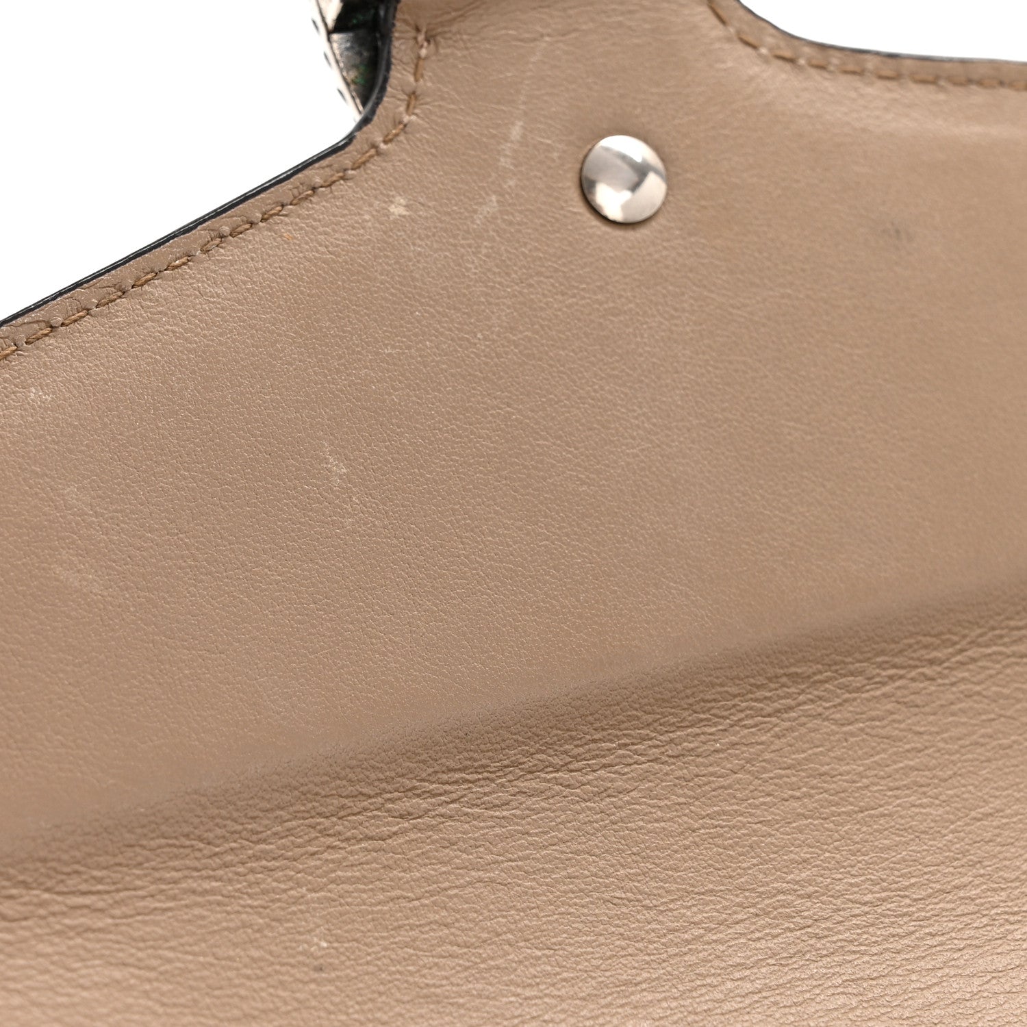 GG Supreme Monogram Mini Dionysus Chain Wallet Beige Taupe