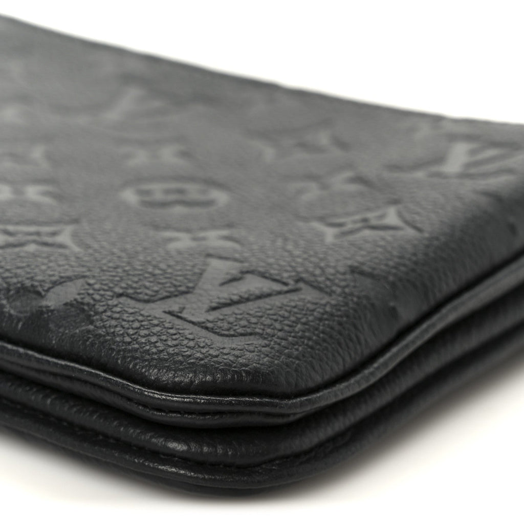 Empreinte Double Zip Pochette Black