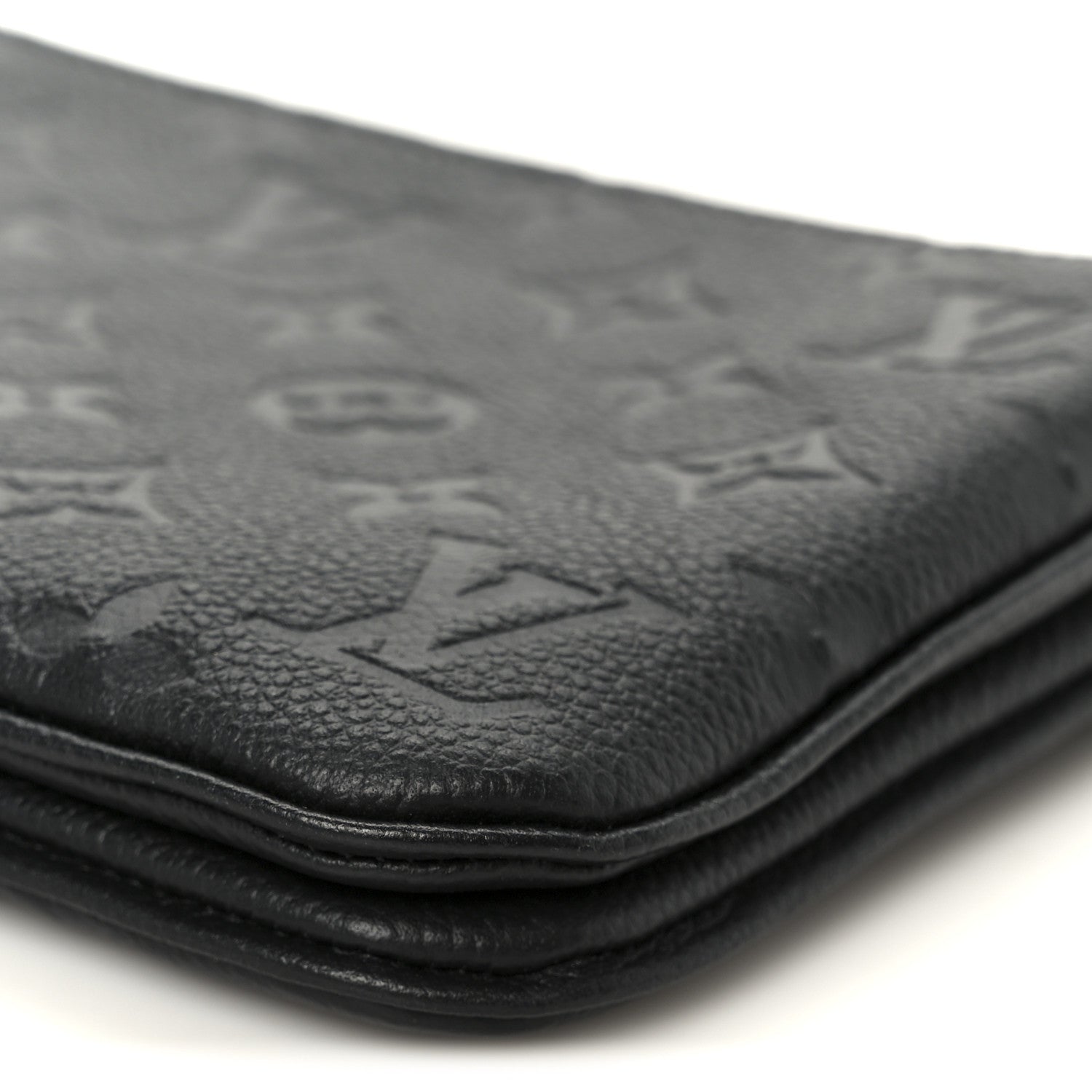 Empreinte Double Zip Pochette Black