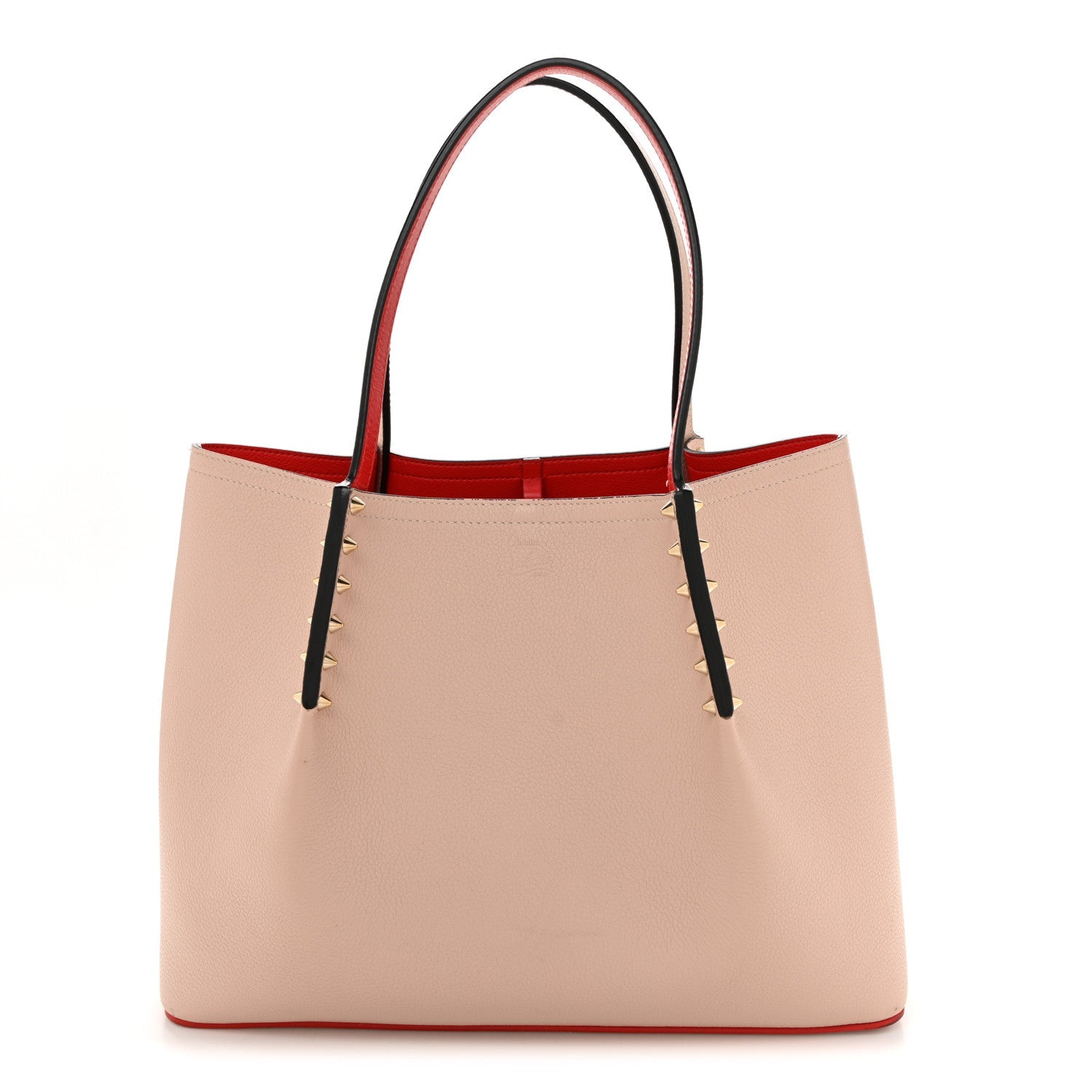 Calfskin Spiked Small Cabarock Shopper Tote Rose De Chine